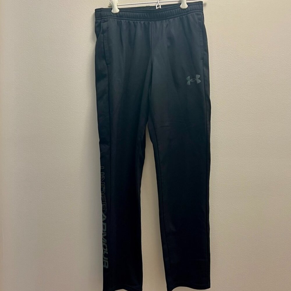 Boys Youth 14 Under Armour Loose Fit Sweat Pants - Black